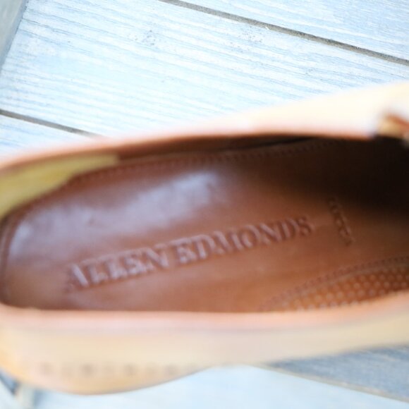 Allen Edmonds Lucca 8.5-D Brown Mens Dress Shoes - Picture 12 of 14